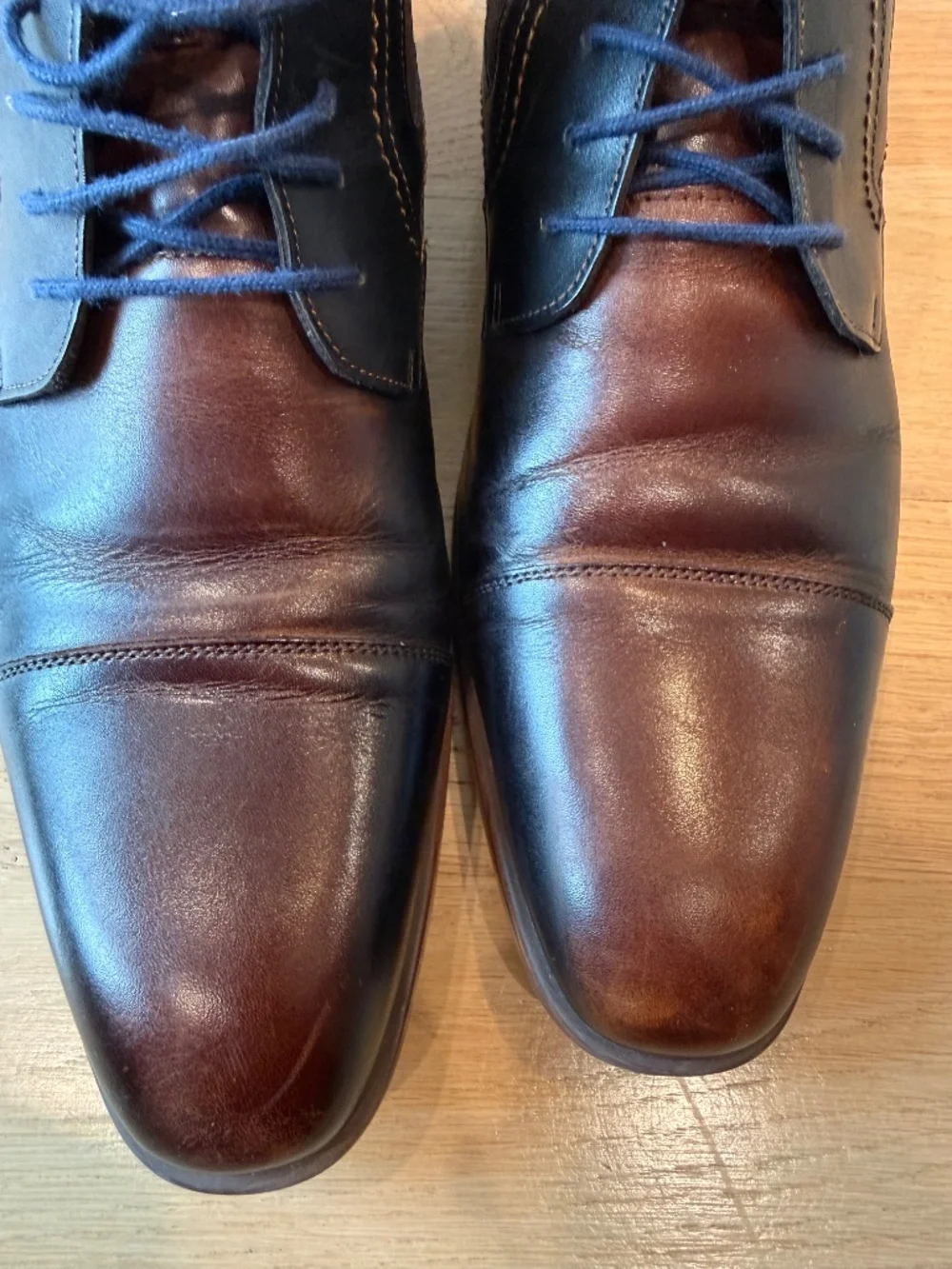 Stacy Adams Mens Size 13 Brown Leather Cap Toe Lace Up Ankle Boots Dress
